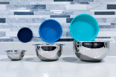 SaladMaster 3 Piece Mixing Bowl Set With Lids - Image 3