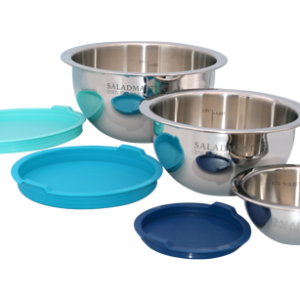 3 Piece Mixing Bowl Set With Lids