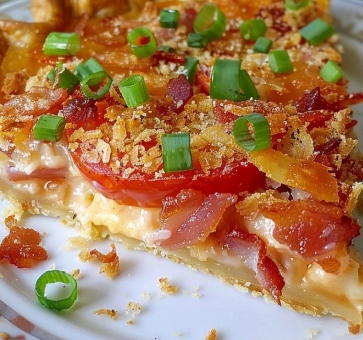 Bacon Onion Tomato Pie