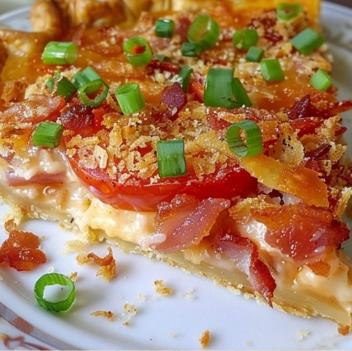 Bacon Onion Tomato Pie