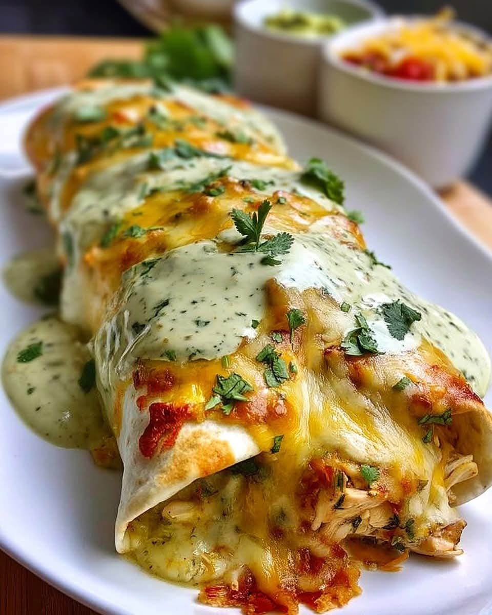 Baked Chicken Burritos