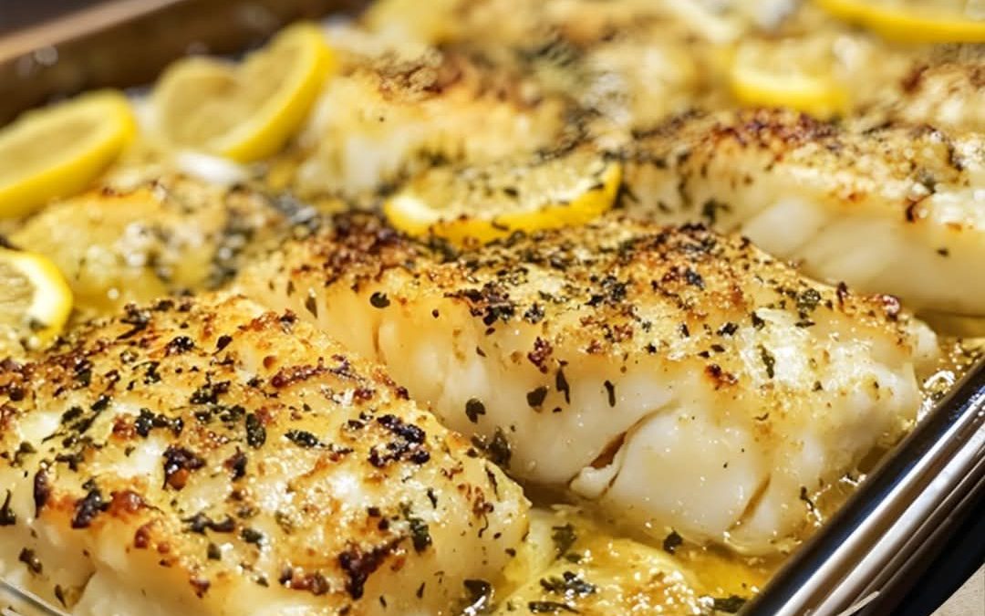 Baked Cod with Lemon and Garlic