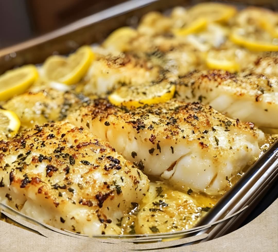 Baked Cod with Lemon and Garlic