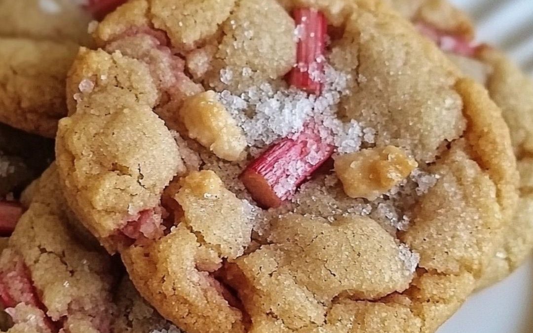Brown Sugar Rhubarb Cookies