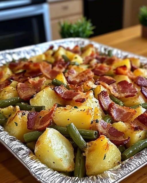 Country Ranch Green Beans ‘n Potatoes with Bacon
