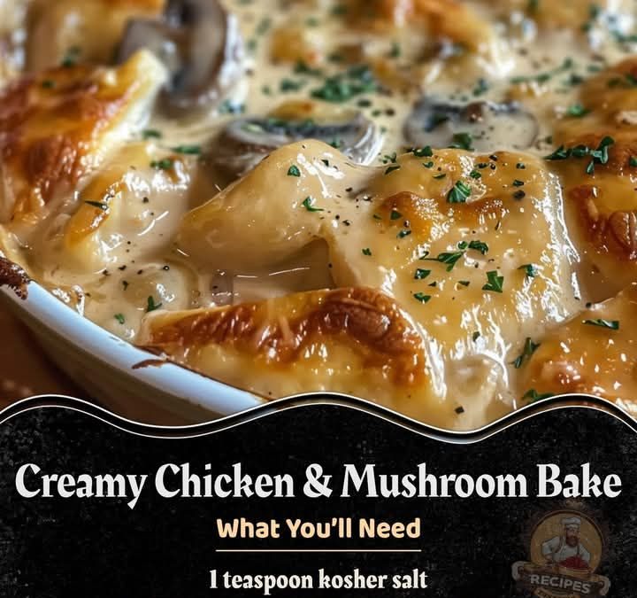 Creamy Chicken and Mushroom Bake