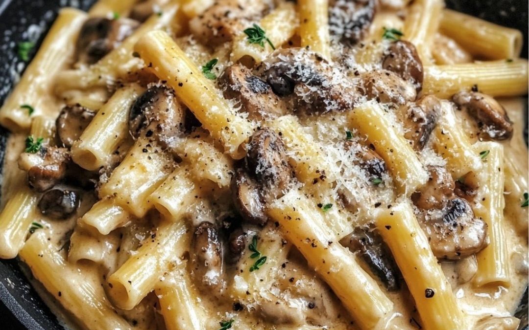 Creamy Mushroom Cheese Pasta
