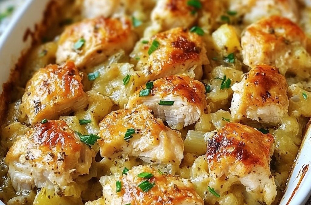 Dolly’s Chicken and Stuffing Casserole