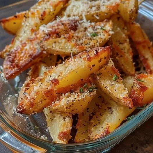 Garlic Parmesan Potato Wedges