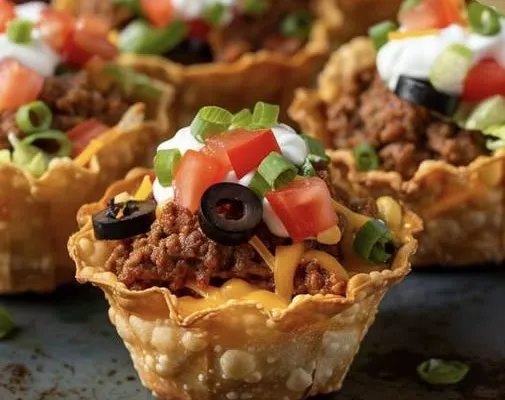 Keto Taco Cupcakes