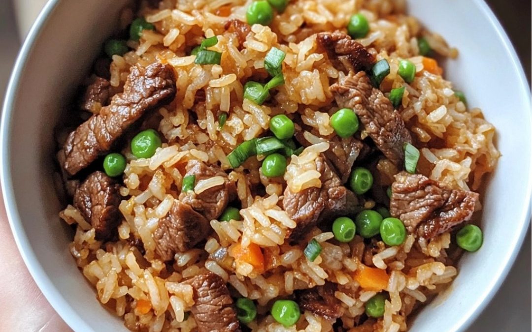 Onion Beef Fried Rice