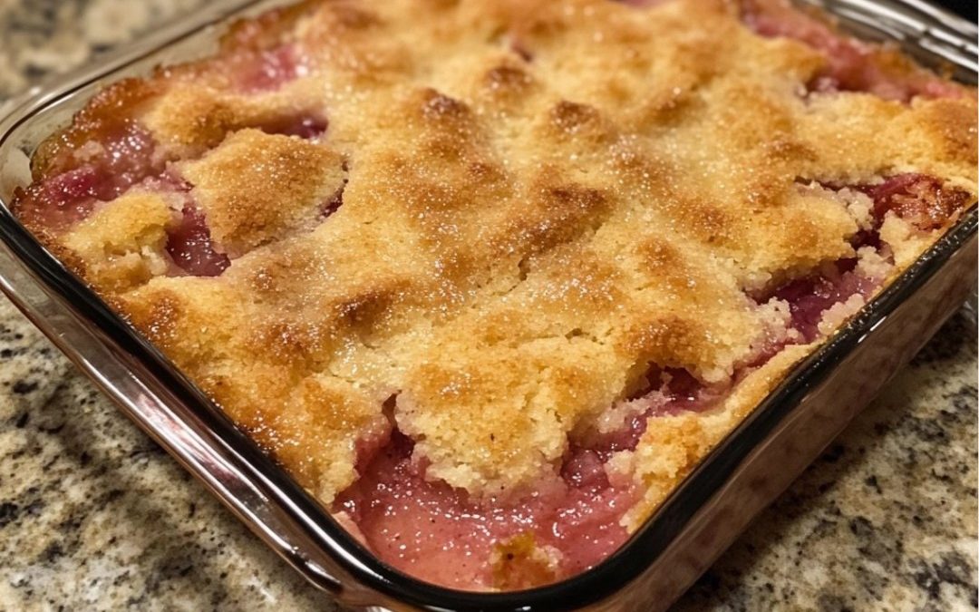Rhubarb Dump Cake