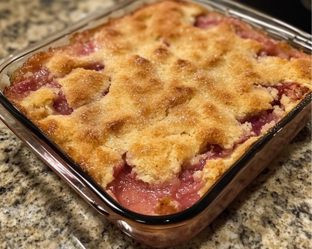 Rhubarb Dump Cake
