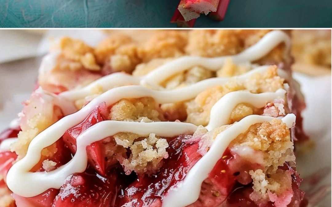 Rhubarb Shortbread Bars
