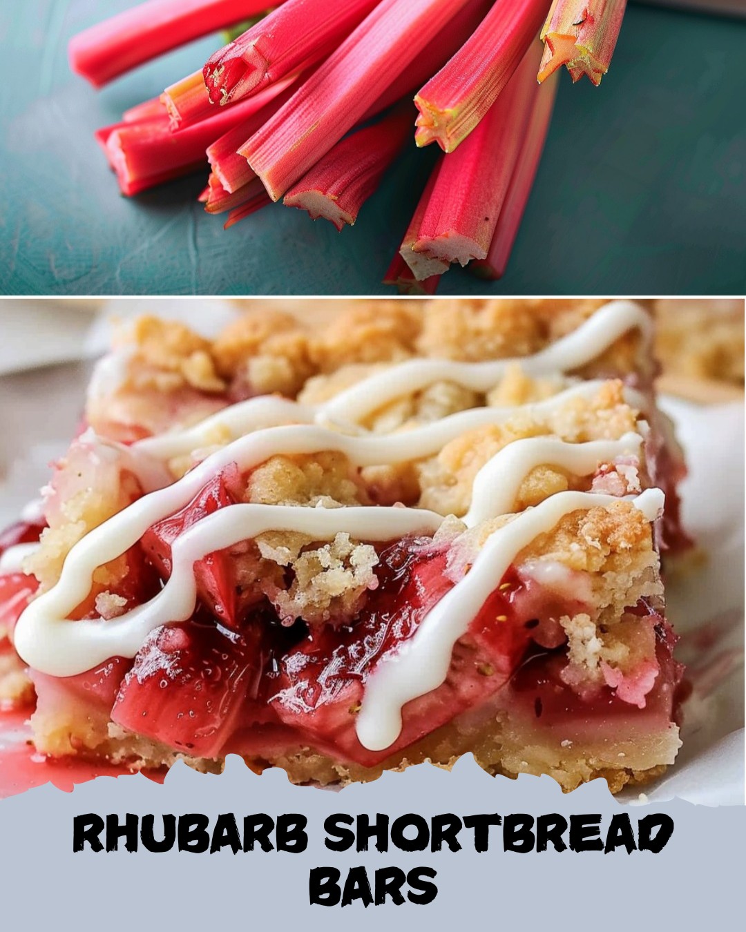 Rhubarb Shortbread Bars