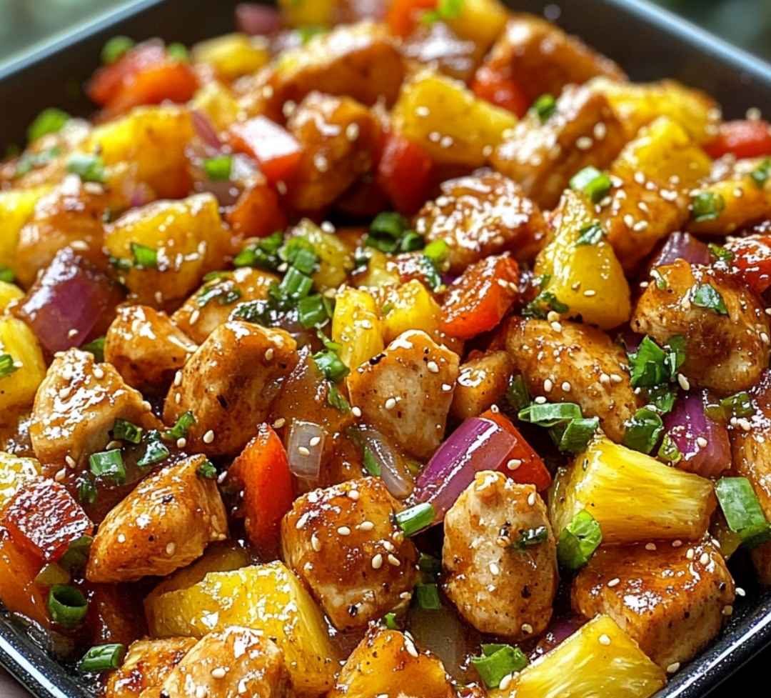 Sheet Pan Hawaiian Chicken with Pineapple and Peppers Sheet Pan Hawaiian Chicken with Pineapple and Peppers