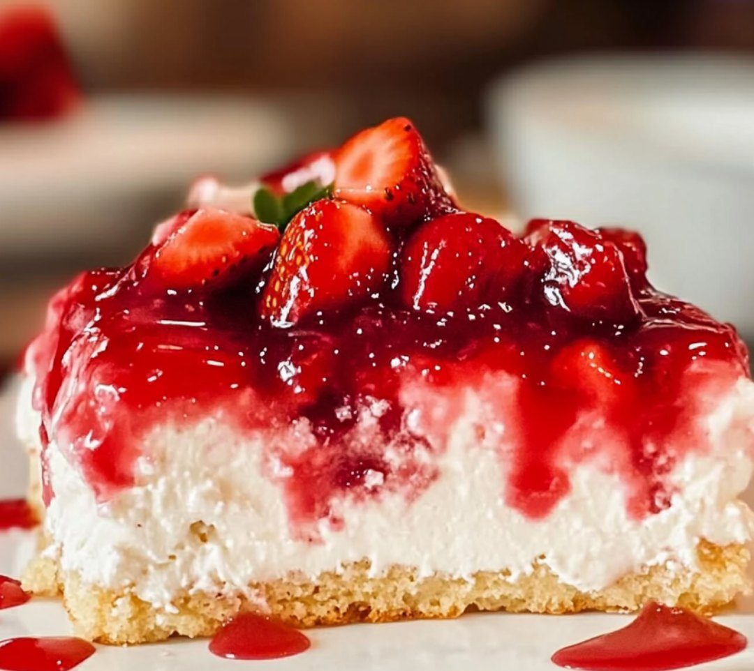 Strawberry Shortcake Poke Cake
