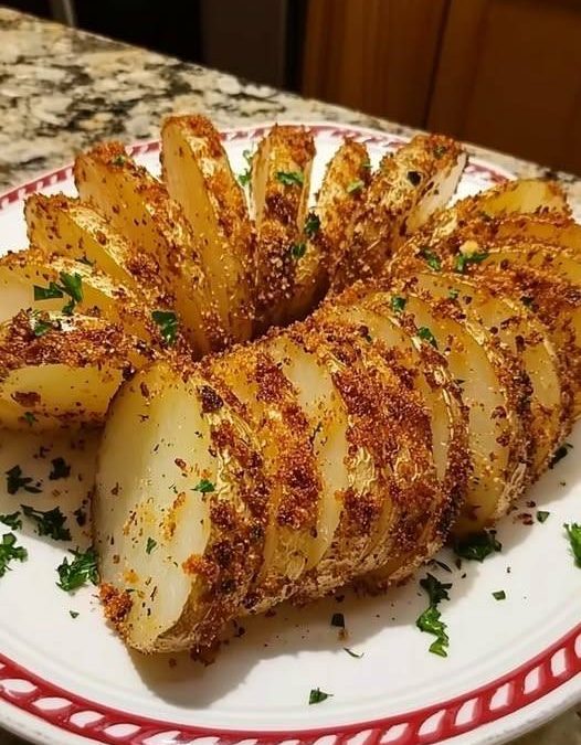 Air Fryer Hasselback Potato