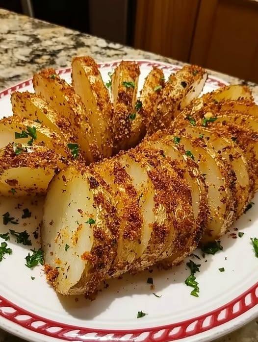 Air Fryer Hasselback Potato