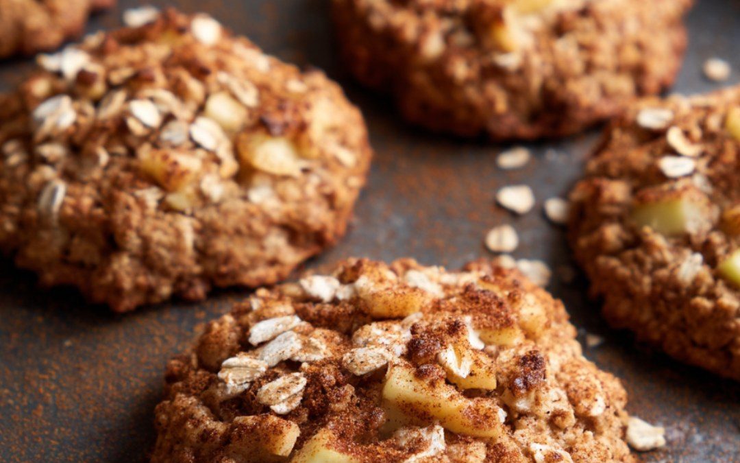 Apple Cinnamon Cottage Cheese Breakfast Cookies