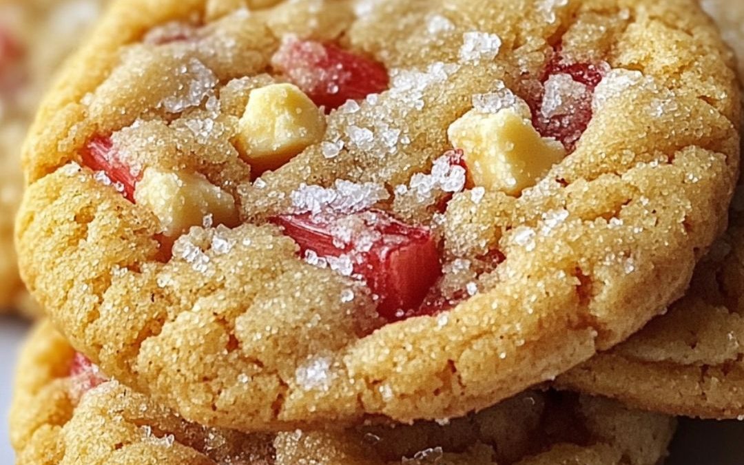Brown Sugar Rhubarb Cookies