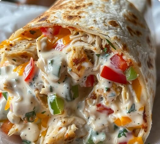 Chicken Bell Pepper Ranch Burritos Chicken Bell Pepper Ranch Burritos