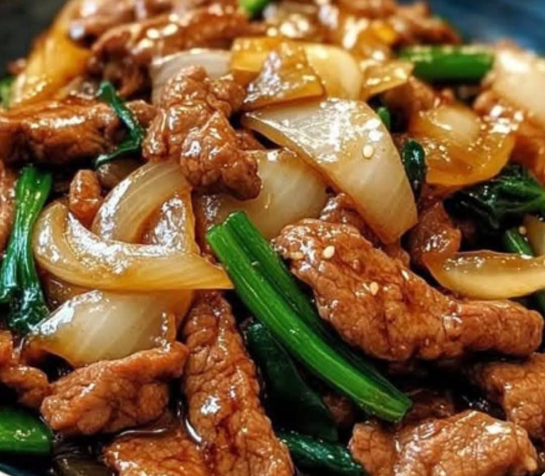 Chinese Beef and Onion Stir Fry