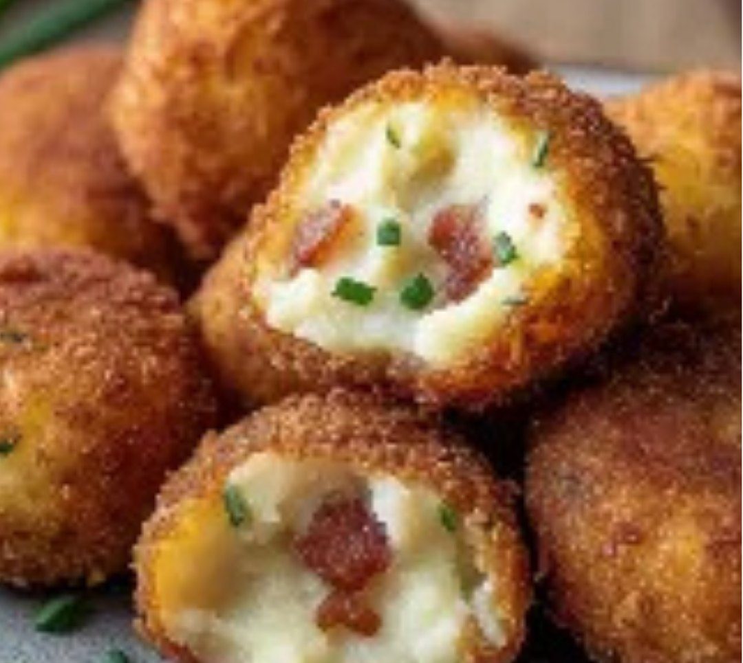 Chive and Bacon Mashed Potato Croquettes