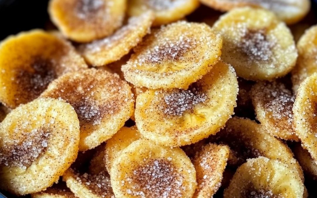 Cinnamon-Sugar Air Fryer Banana Chips