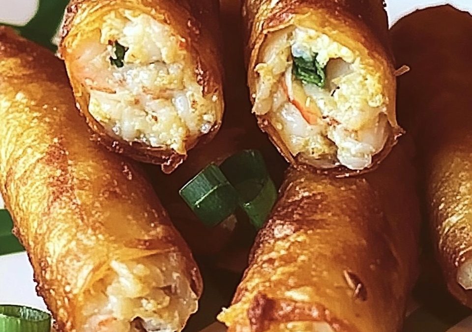 Crab Cake Egg Rolls