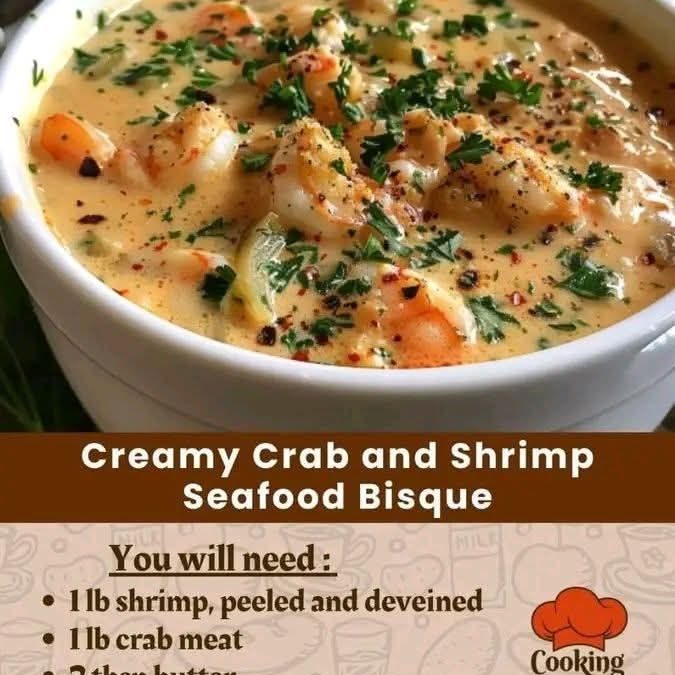 Creamy Crab and Shrimp Seafood Bisque