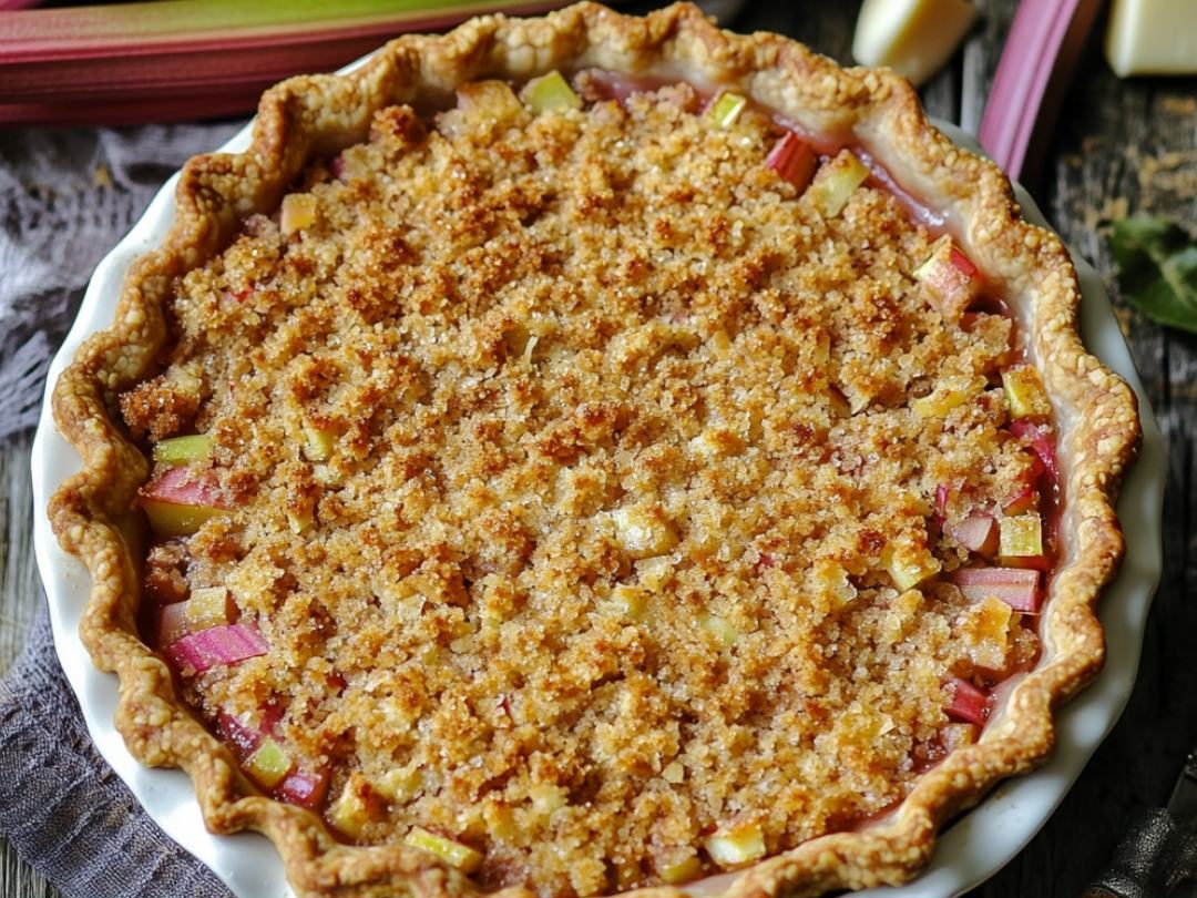 Dutch Rhubarb Pie