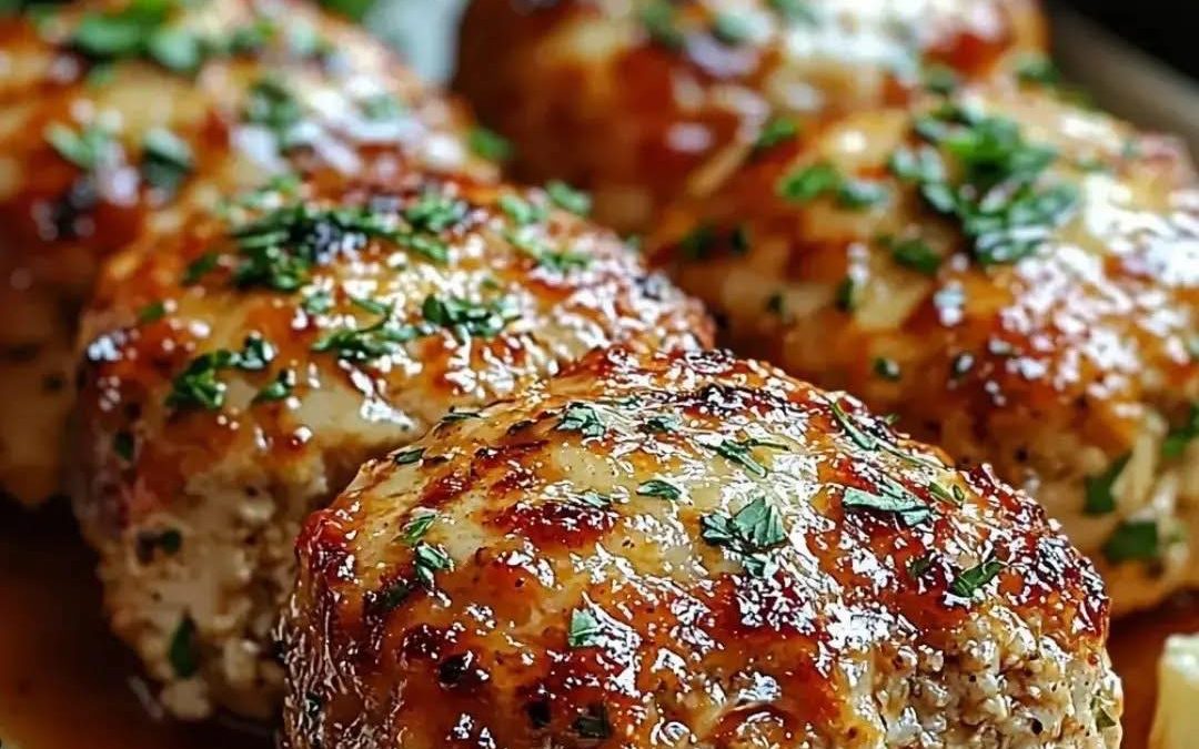 Garlic Parmesan Meatloaves