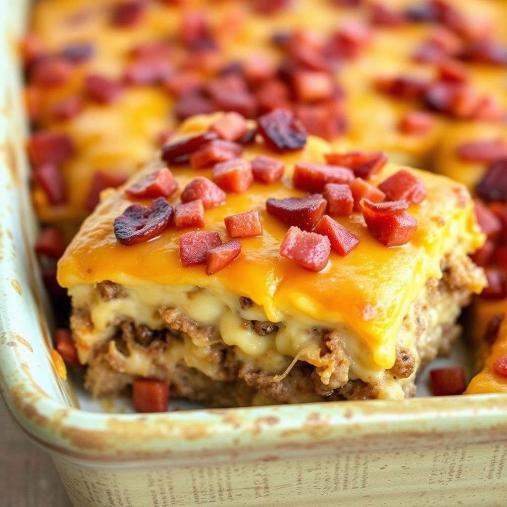 Keto Bacon Cheeseburger Casserole Recipe