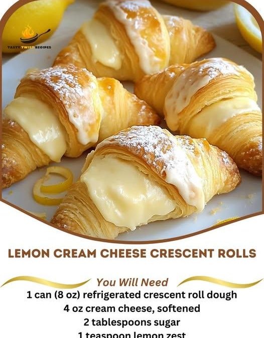 Lemon Cream Cheese Crescent Rolls