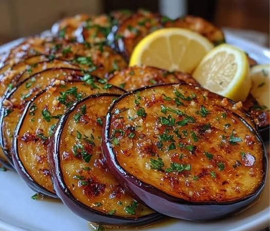 Lemon Garlic Roasted Eggplant Lemon Garlic Roasted Eggplant