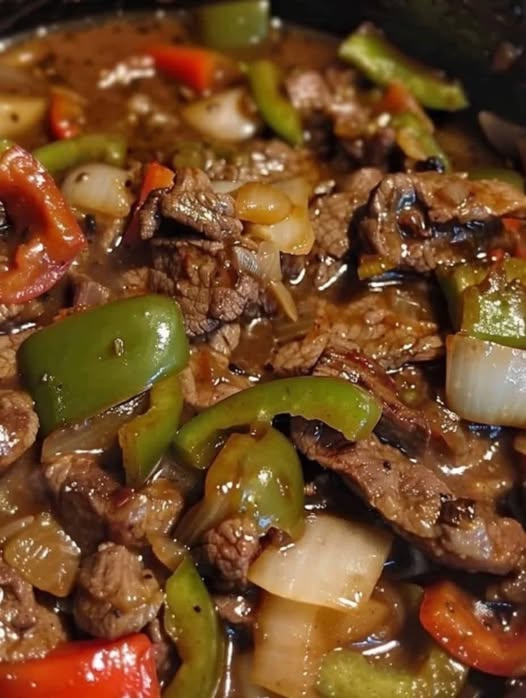 PEPPER STEAK IN A CROCK POT PEPPER STEAK IN A CROCK POT