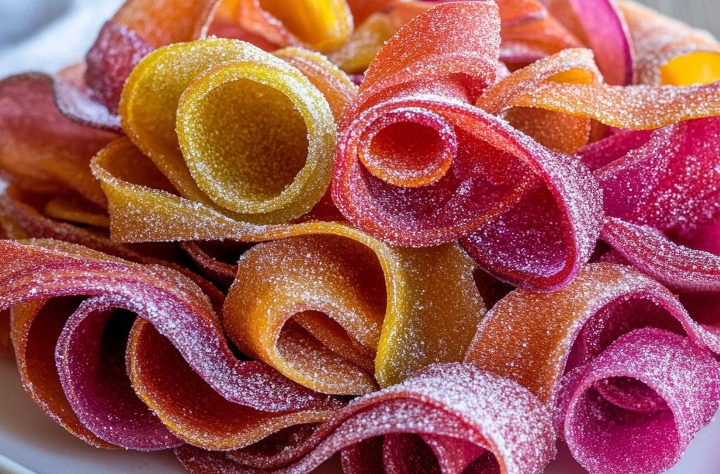 Rainbow Rhubarb Sour Ribbons