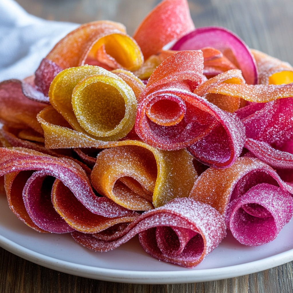 Rainbow Rhubarb Sour Ribbons