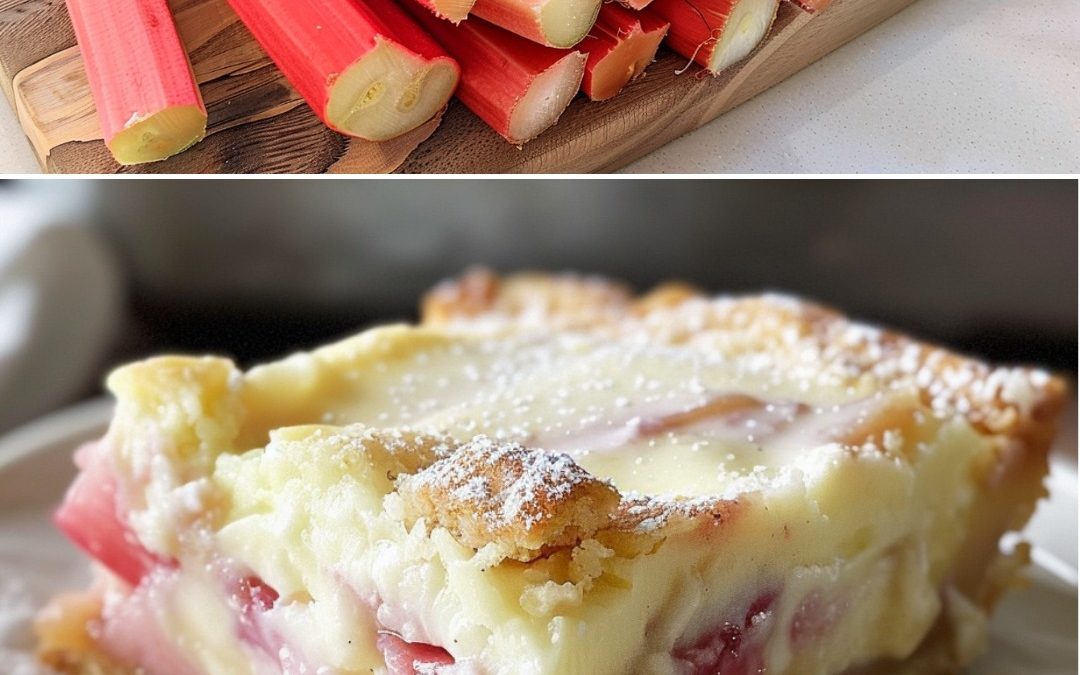 Rhubarb Custard Bars