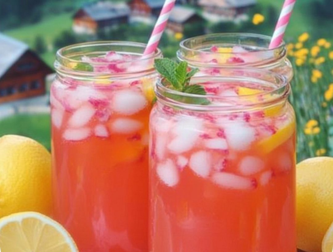Sparkling Rhubarb Lemonade