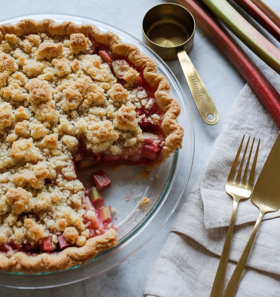 Dutch Rhubarb Pie