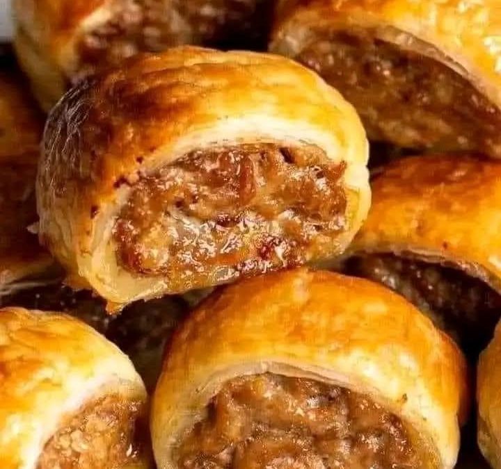 French Onion Sausage Rolls