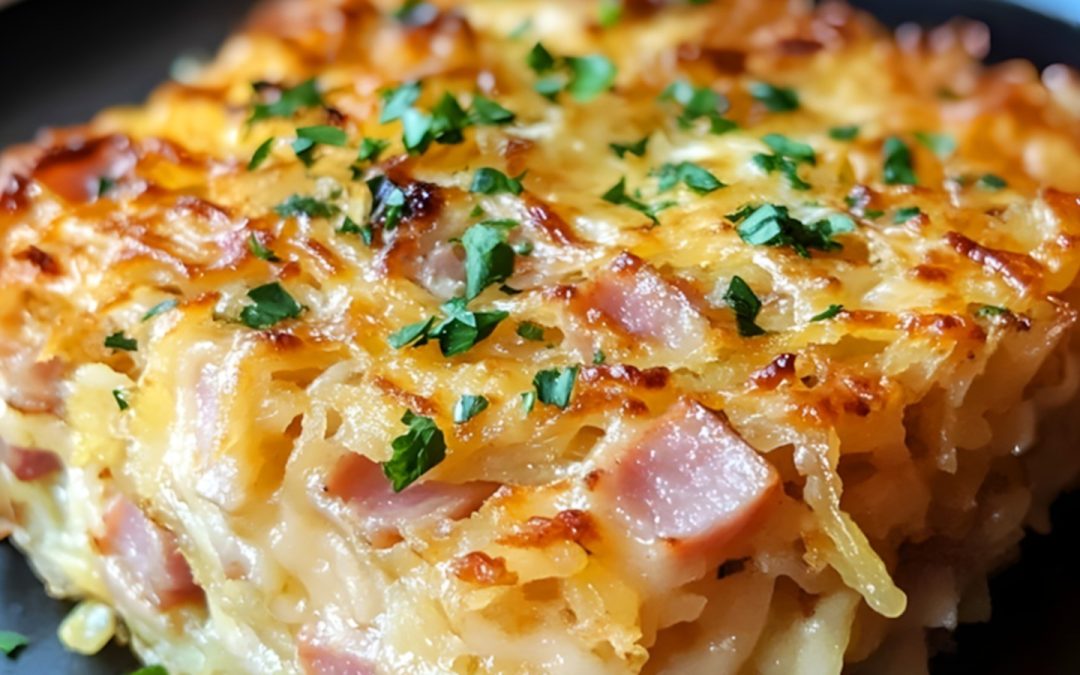 Ham and Cheese Hash Brown Casserole
