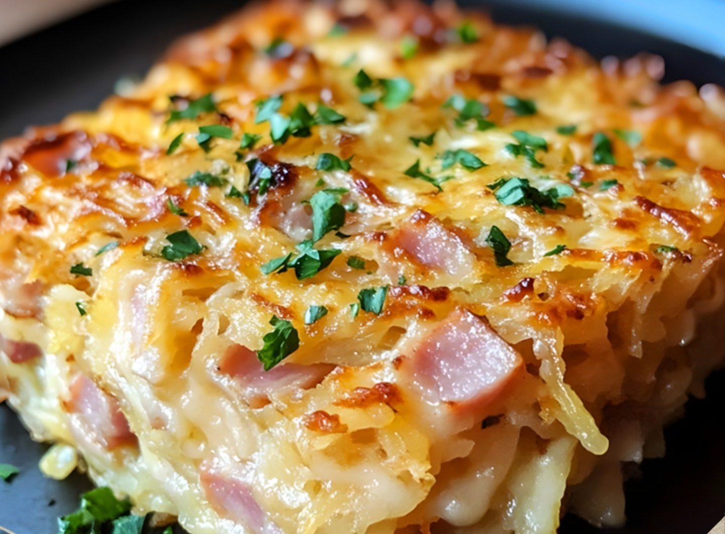 Ham and Cheese Hash Brown Casserole