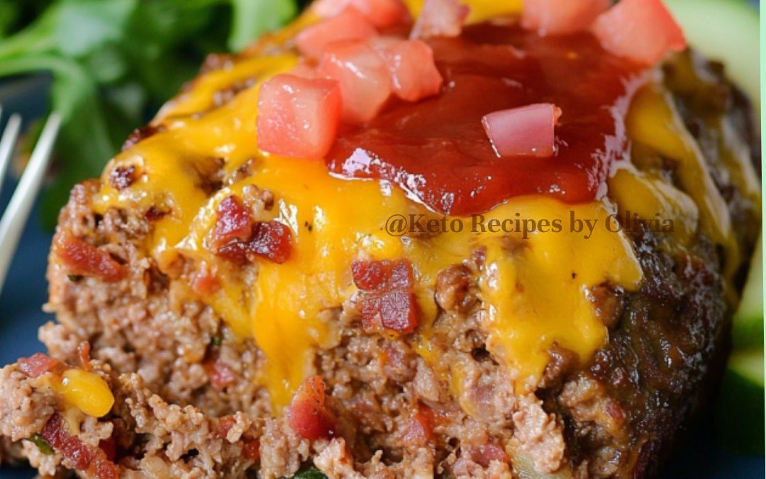 Keto Bacon Cheeseburger Meatloaf