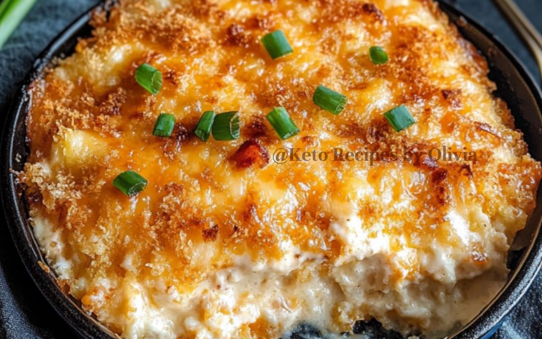 Keto Cheesy Hashbrown Casserole