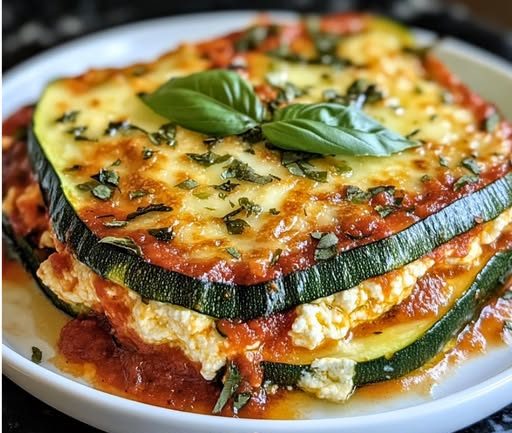 Layered Zucchini Ricotta Melts