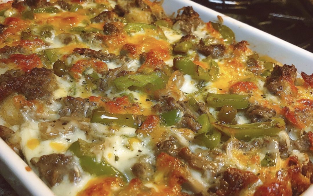 Philly Cheese Steak Casserole