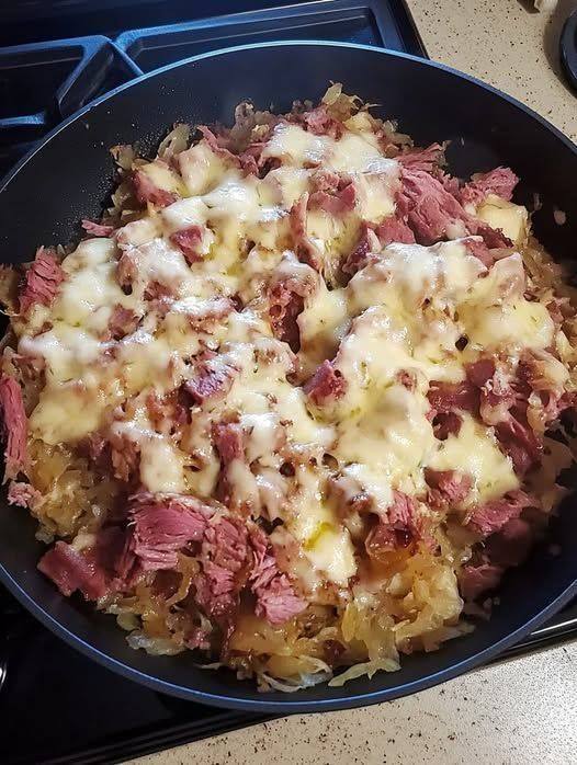 Reuben in a skillet
